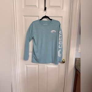 Costa Men’s Coastal Blue Long Sleeve Shirt size small